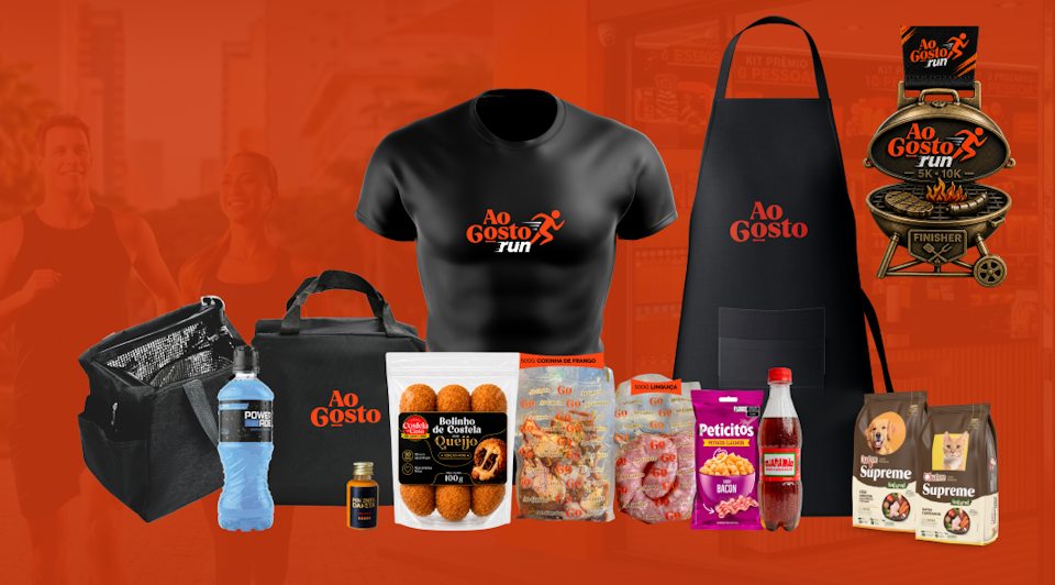 Kit da corrida Ao Gosto Run